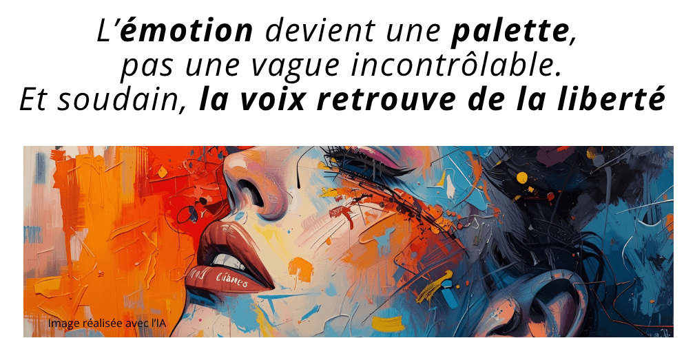 Transformer l'émotion en couleur vocale et en palette expressive