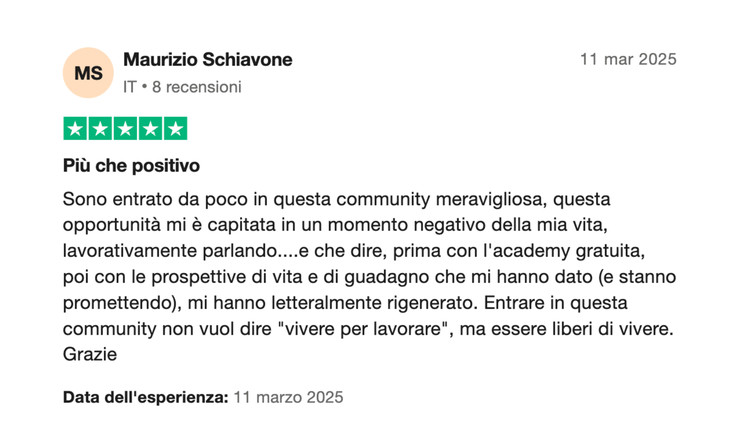 Recensione Trustpilot 3 - Smart Gain