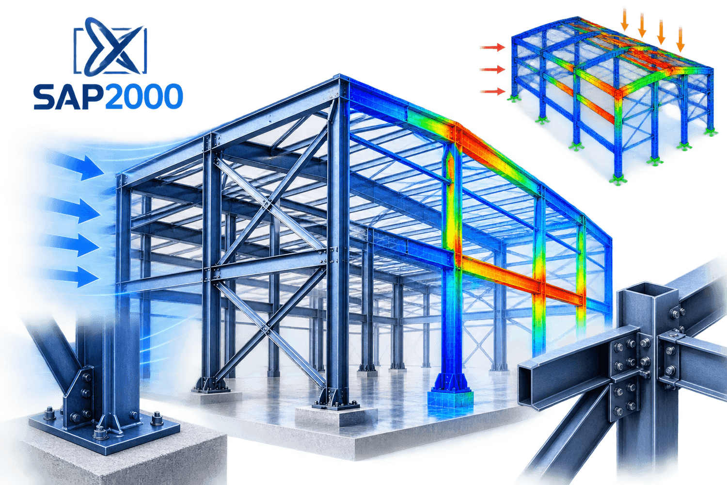 SAP2000 estructuras metálicas