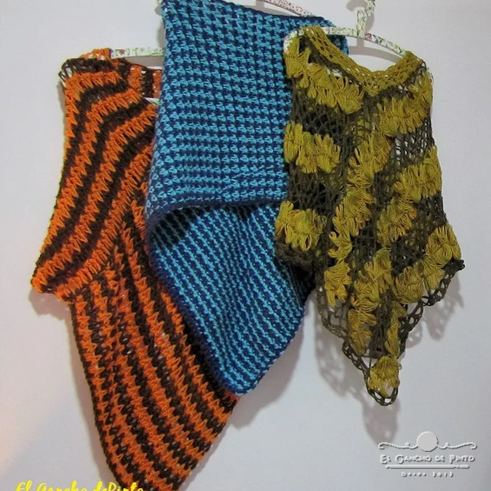 capa a ganchillo o crochet 
