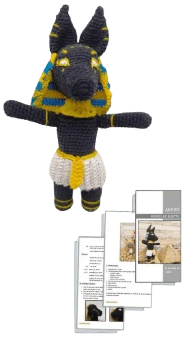 patron amigurumi dios anubis