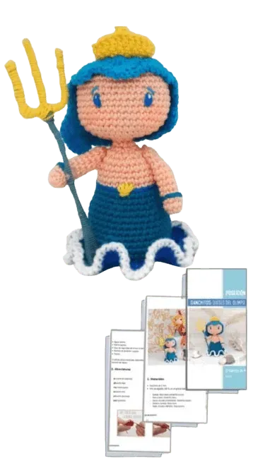 patron amigurumi de poseidon