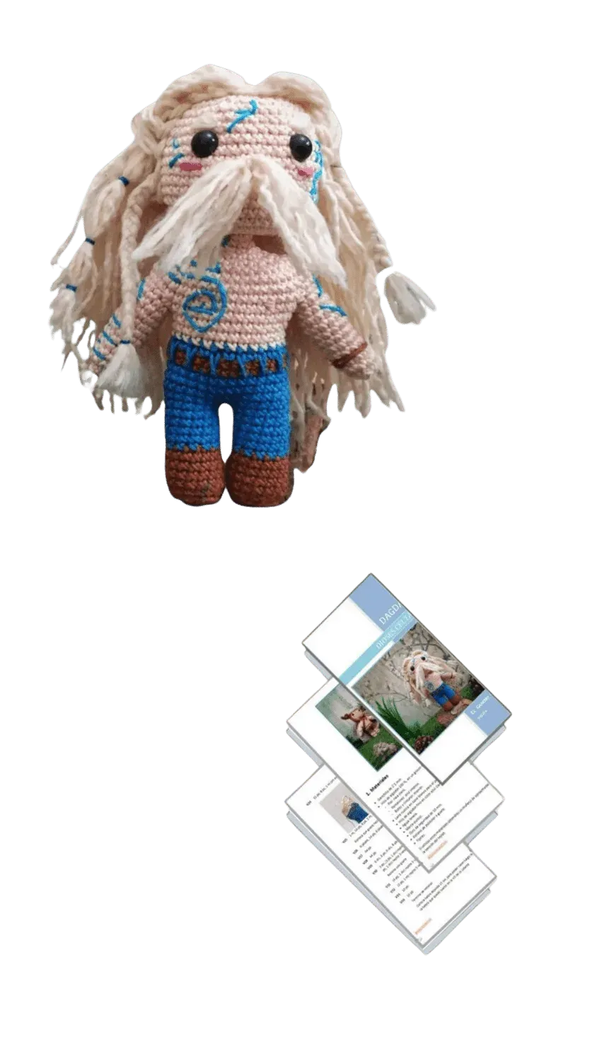 patron amigurumi druida celta