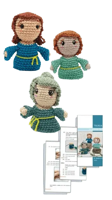 patron amigurumi la triada celta