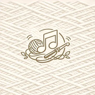 escucha musica y teje ganchillo