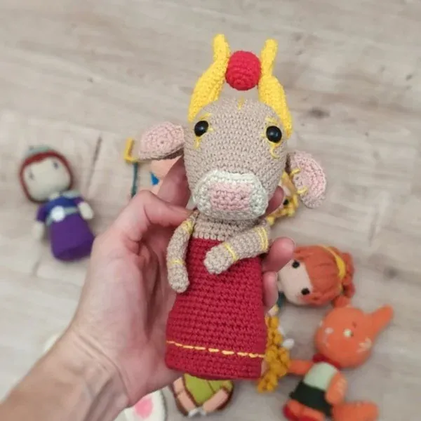 patron amigurumi dios egipto hathor 