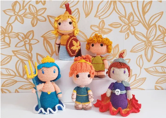 coleccion patrones amigurumi dioses del olimpo
