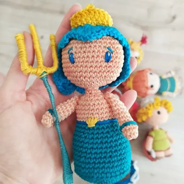 patron amigurumi dios poseidon