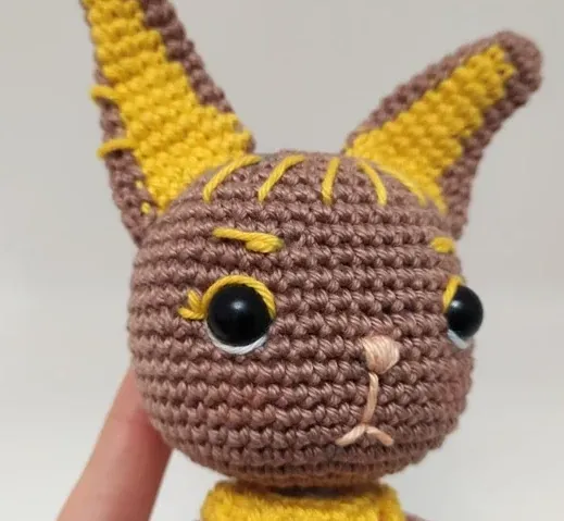 como hacer patron amigurumi bastet 