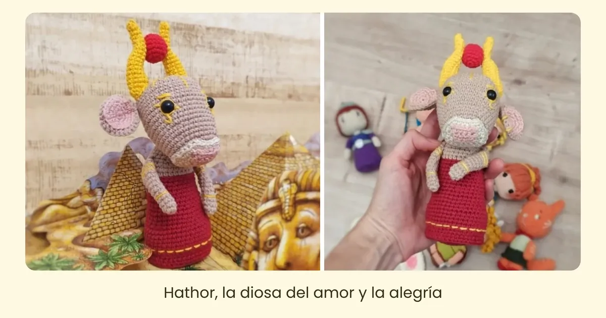 Amigurumi de Hathor: el Patrón de la Diosa Vaca Egipcia