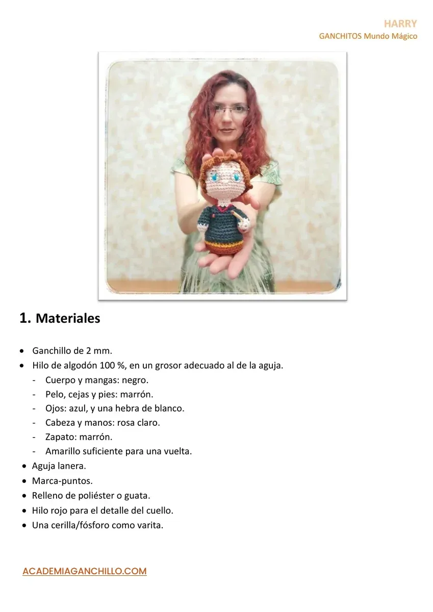 patron amigurumi gratis harry