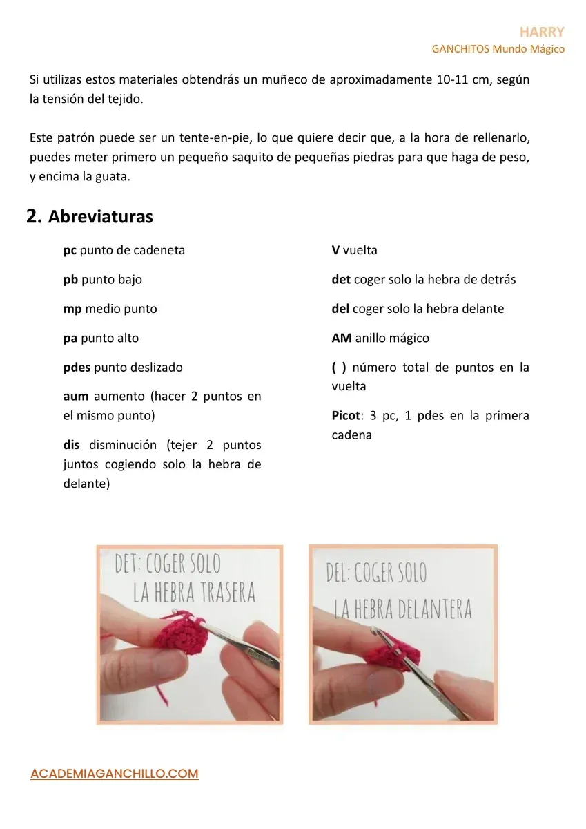 patron amigurumi gratis pdf harry