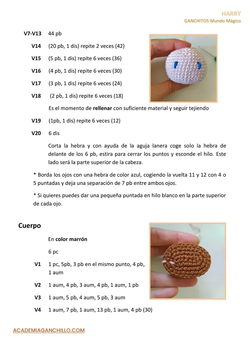 patron gratis amigurumi harry