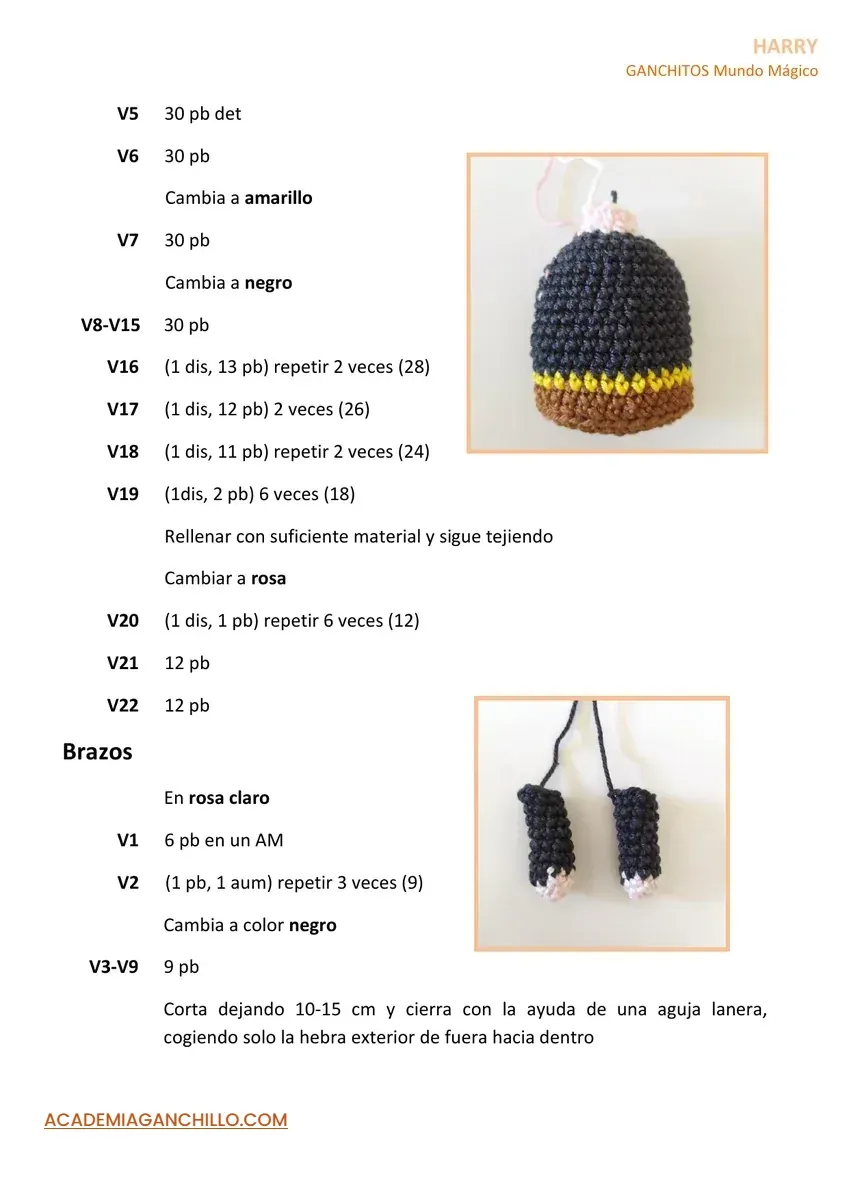 patron amigurumi gratis harry