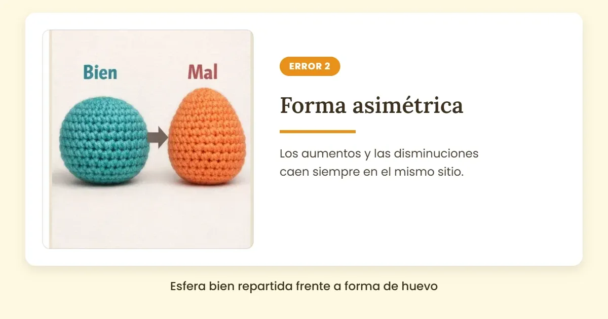 Aumentos y disminuciones mal distribuidos