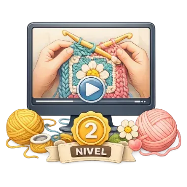 aprende ganchillo nivel dos con este curso de leer esquemas
