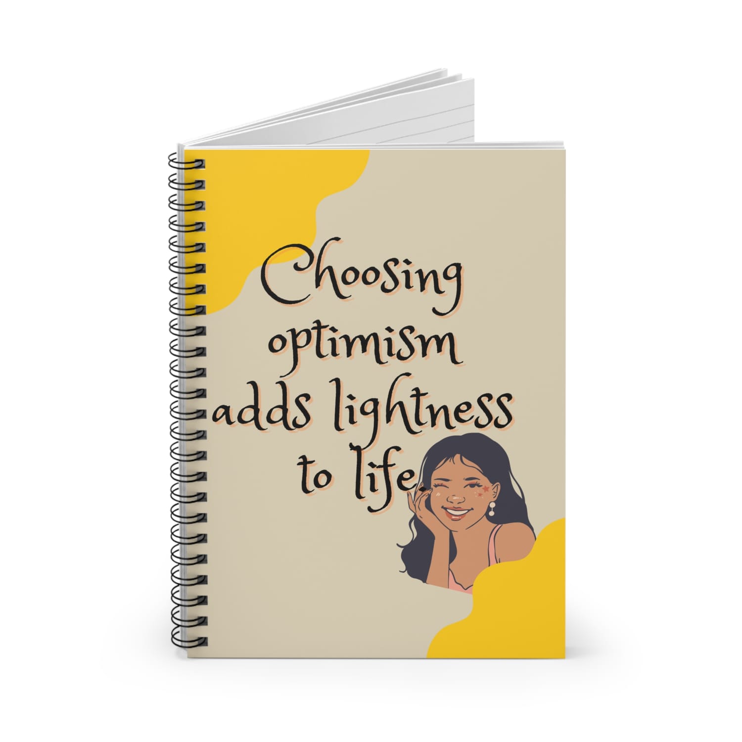 Spiral Notebook - Optimism Ruled Line