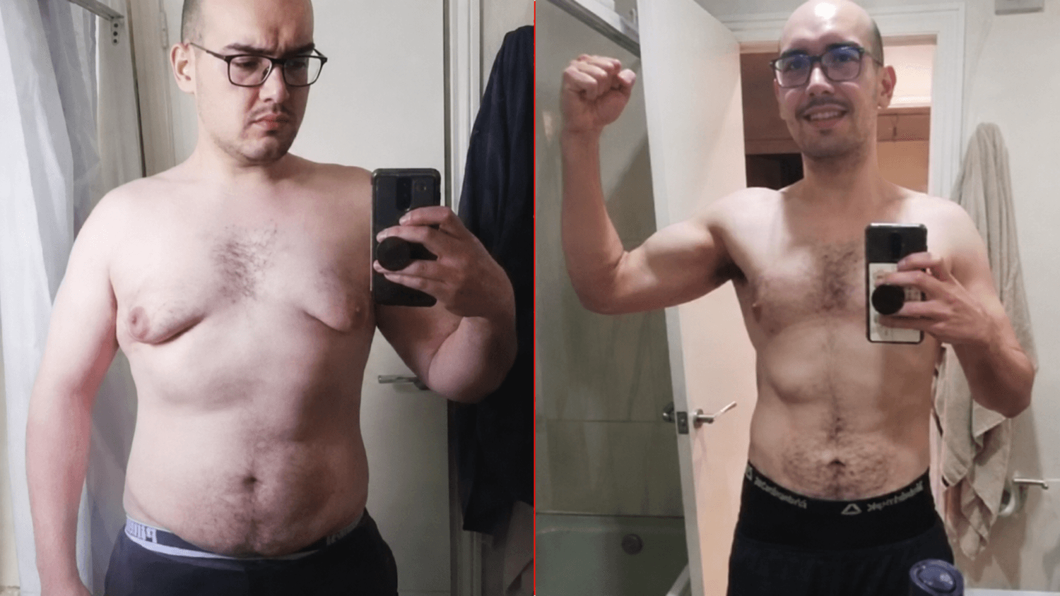 Segundo antes y después de una transformación real en Dragon's Club