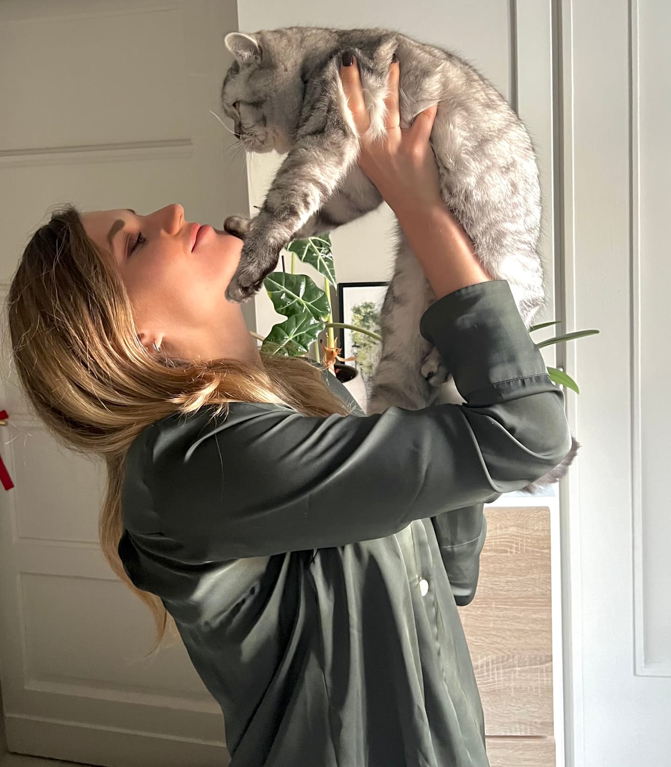 Federica Maiolo con il suo gatto