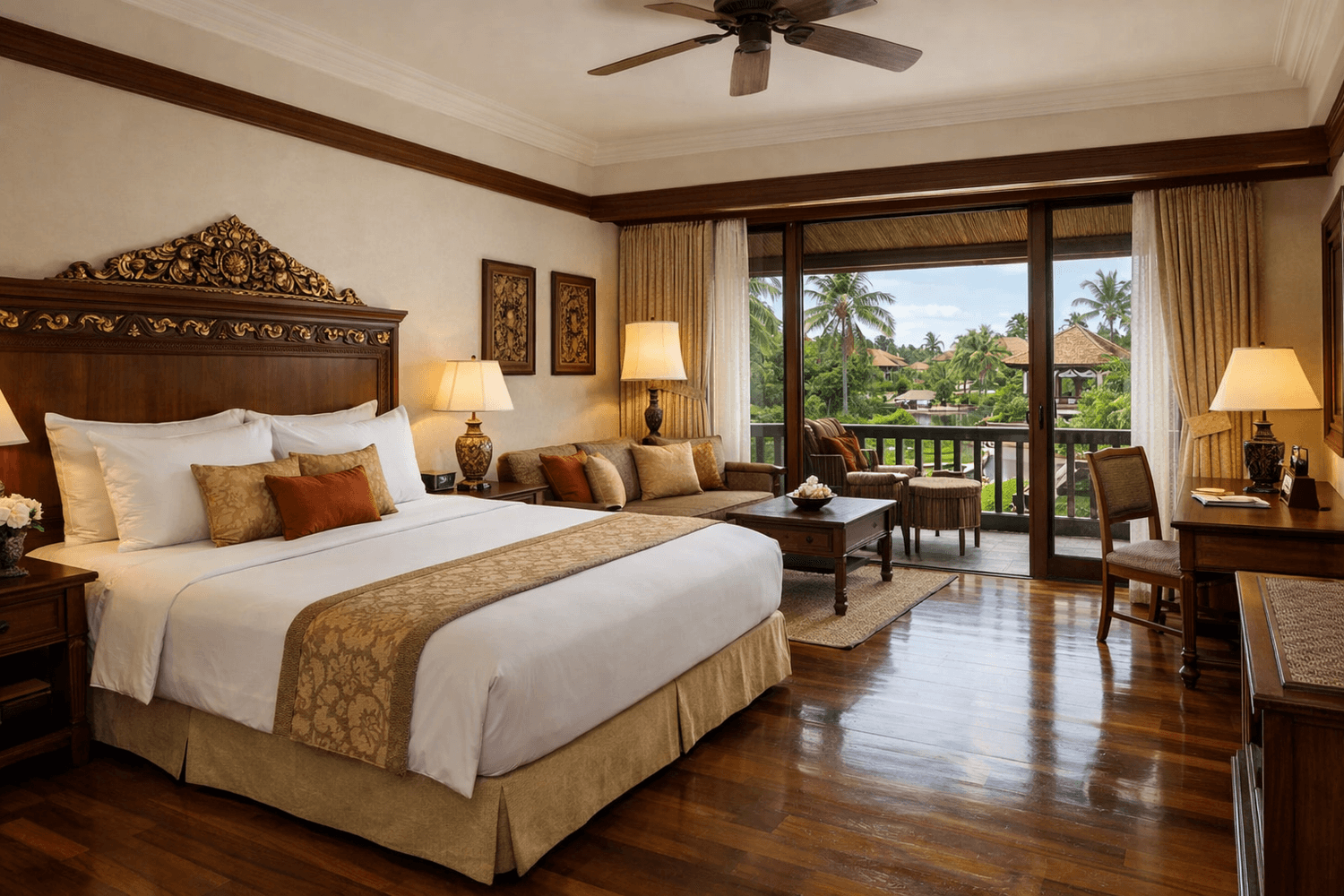 Ayodya Resort Bali in Nusa Dua offering spacious rooms, secure surroundings, and extended-stay amenities suitable for long-term stays