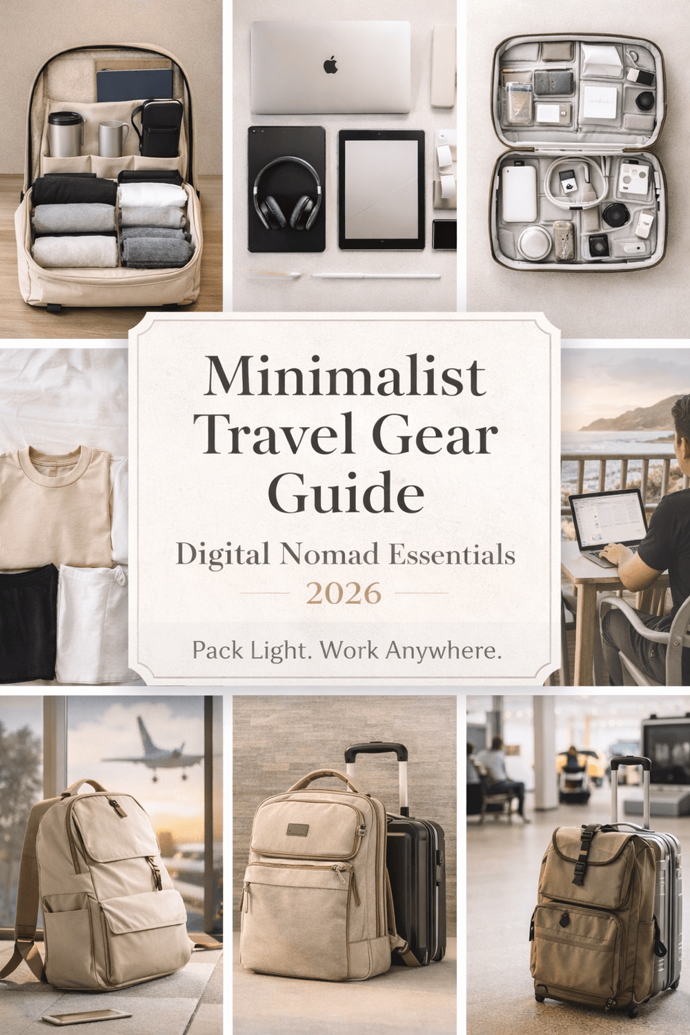 Minimalist travel essentials for digital nomads