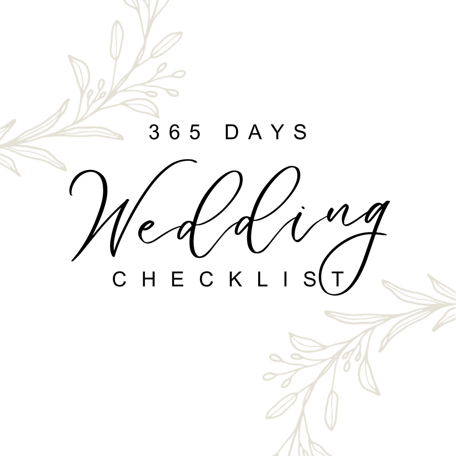 365 Days Wedding Checklist