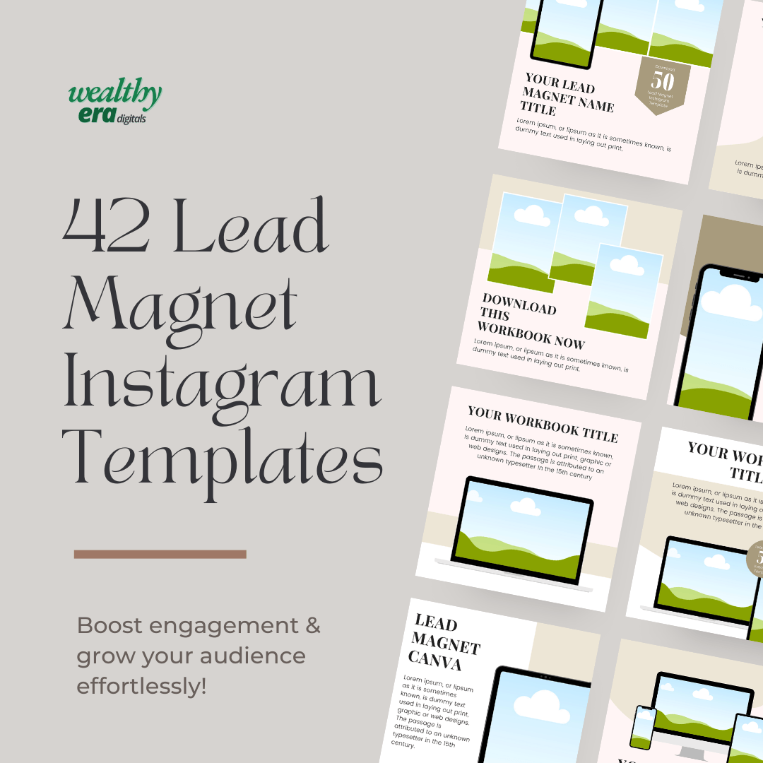 42 Lead Magnet Instagram Templates