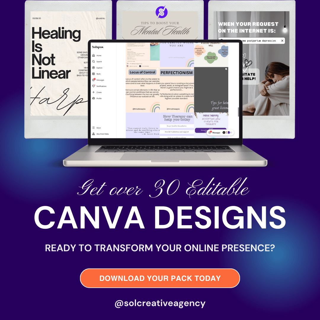 Therapists Canva Templates