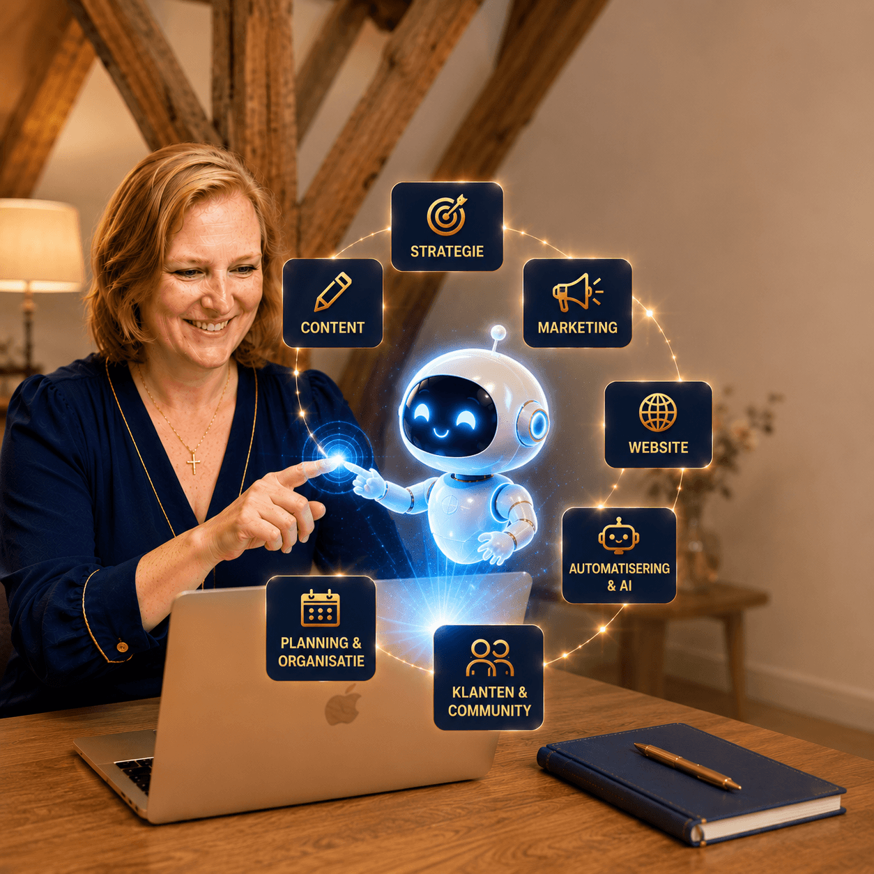 Maartje Koper met AI Assistent