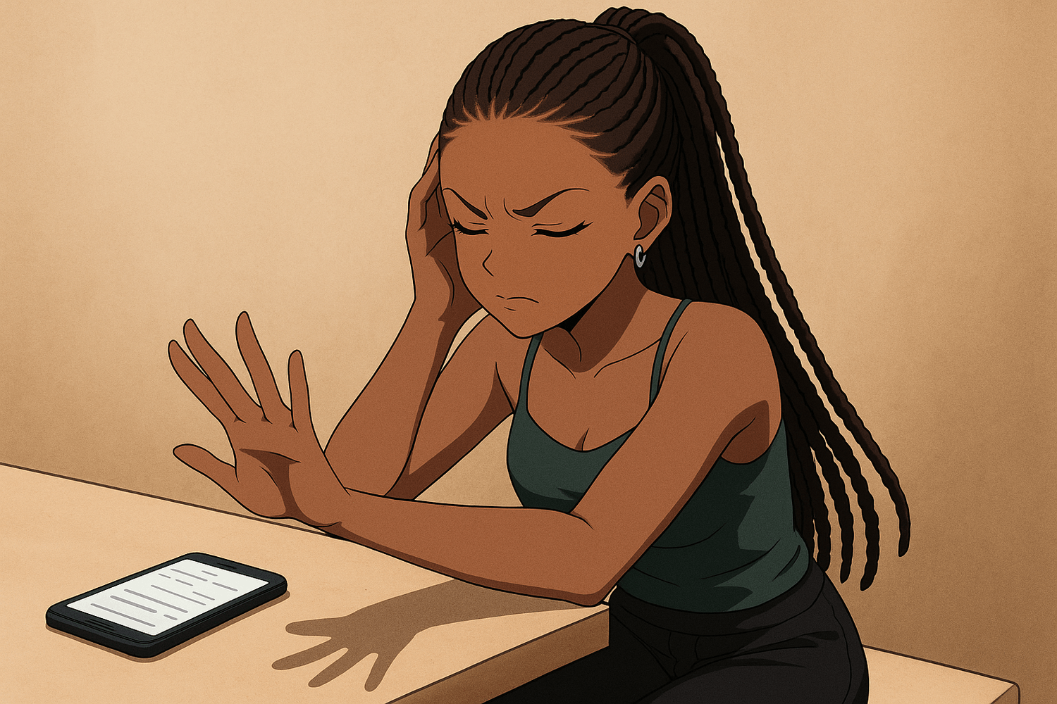 Nigerian freelancer avoiding doomscrolll