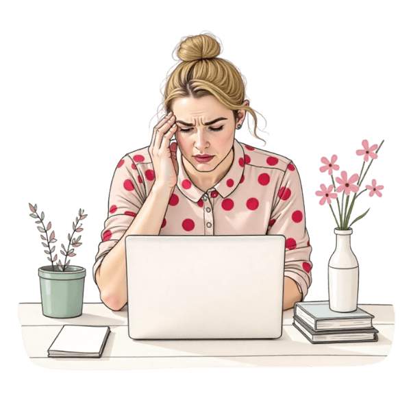 femme qui réfléchie