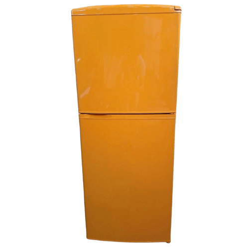 Panasonic Yellow Orange 6 cu ft Top Freezer refrigerator