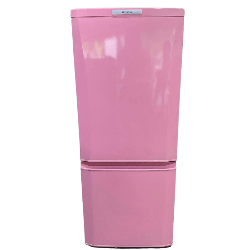 Mitsubishi Baby Pink 6 cu ft Bottom Freezer refrigerator