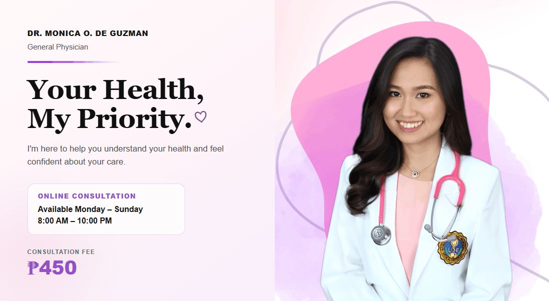 Dra Monica DG Medical Booking Funnel