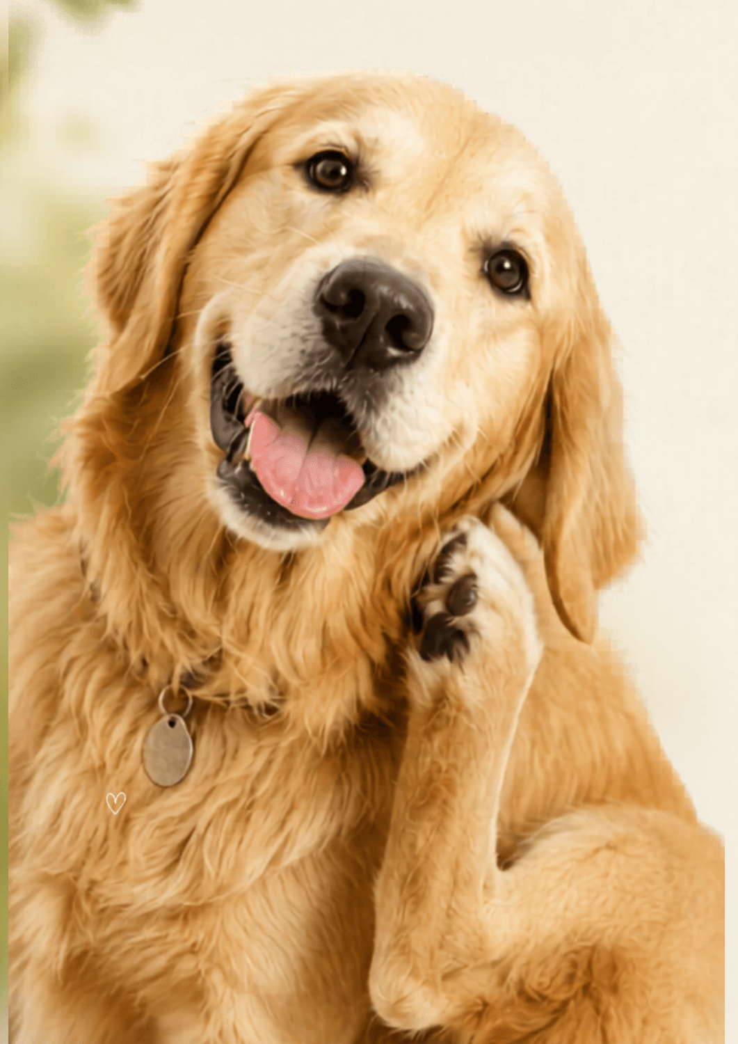 Cão feliz e saudável