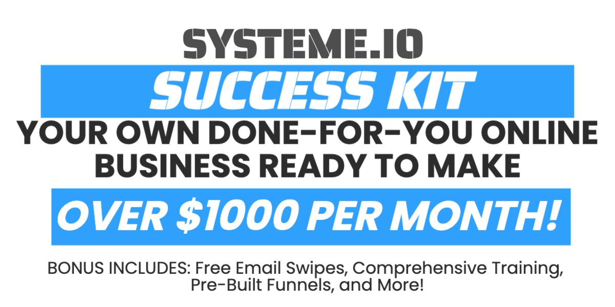 Systeme.io Success Kit PLR Hero Image