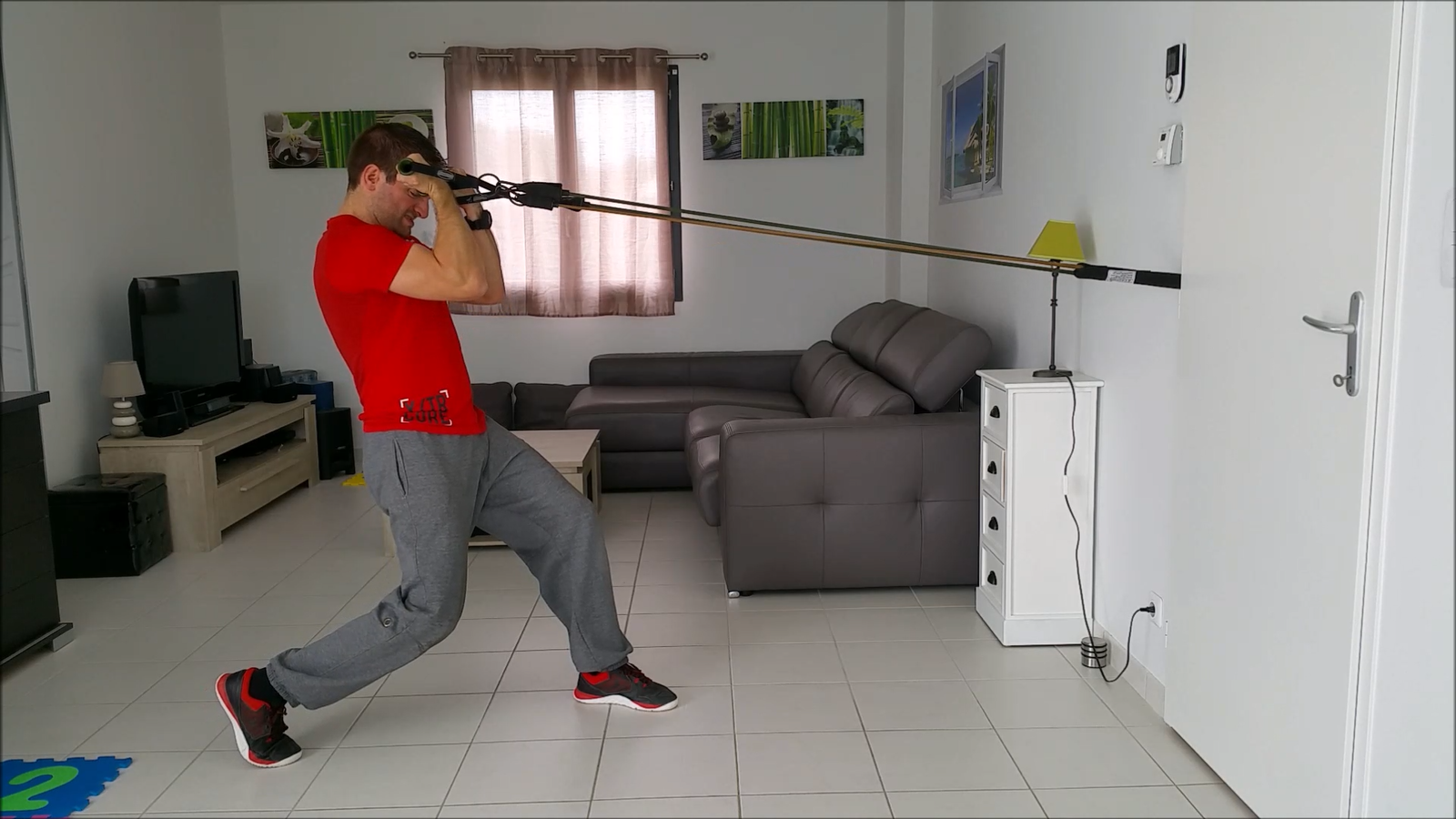 biceps avec élastiques
