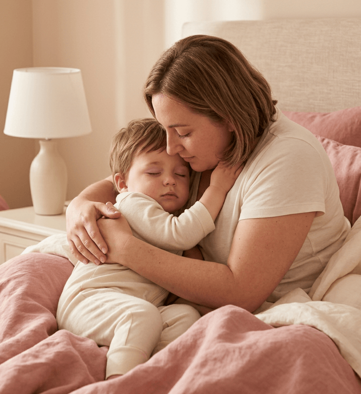 Câlin et massage du soir