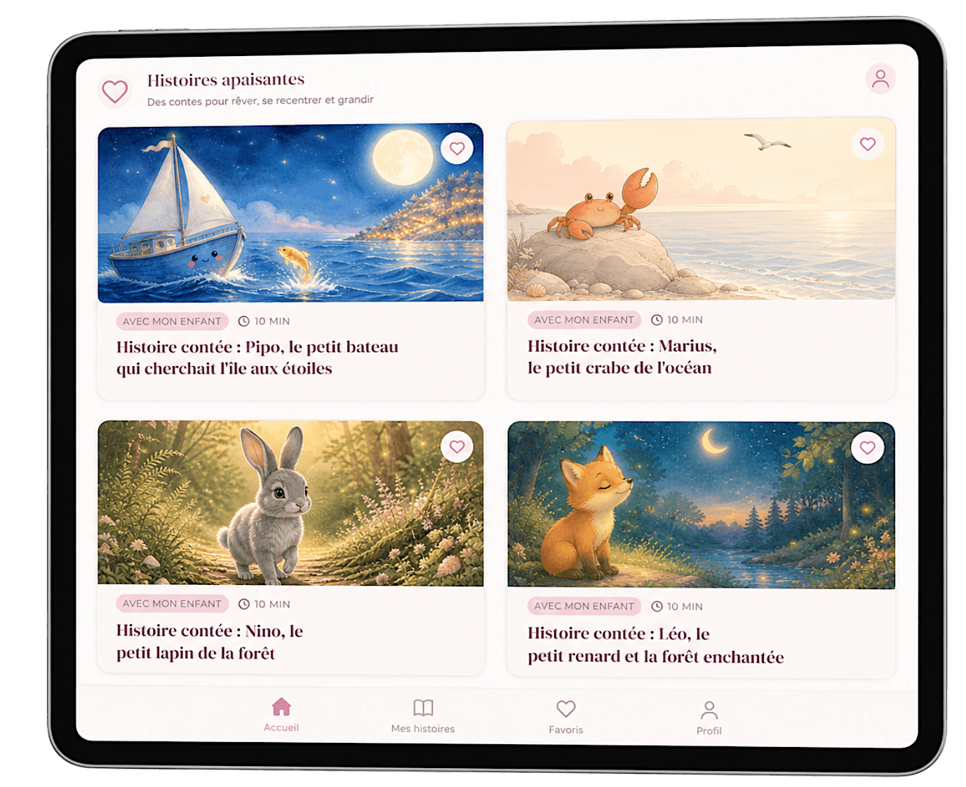 Histoires contées et gestes tactiles