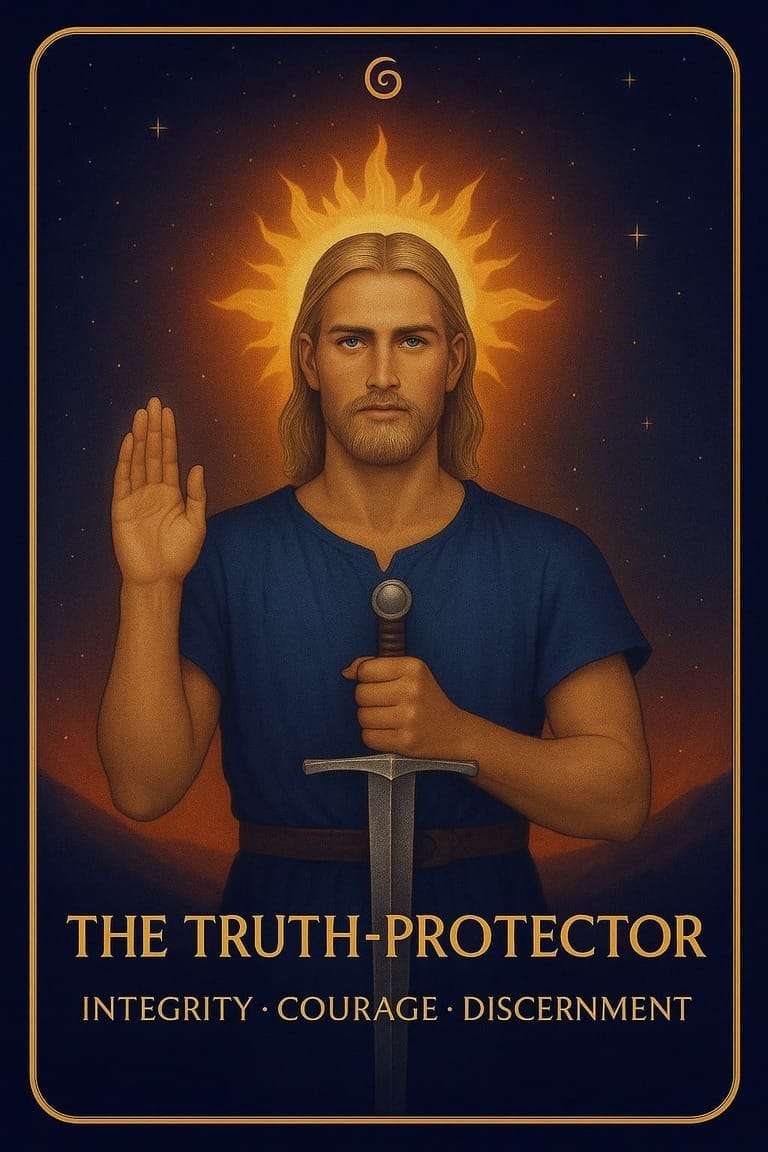 The Truth Protector archetype embodying integrity, courage, and discernment.
