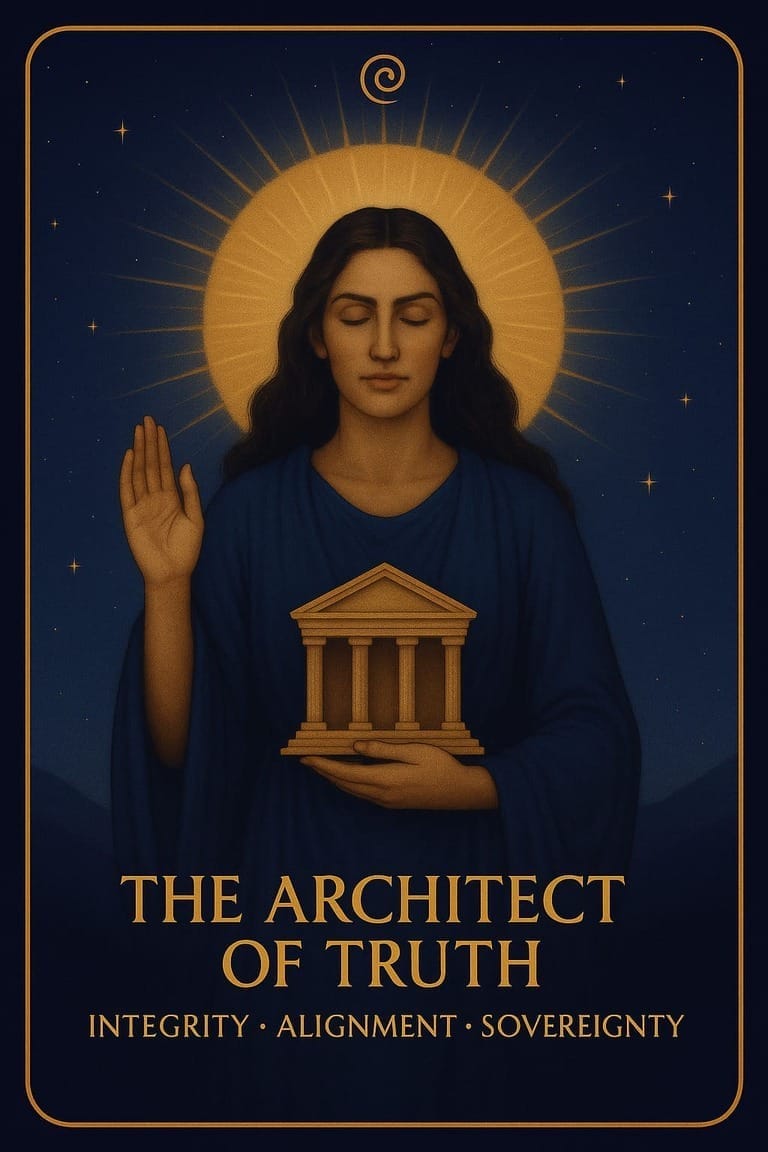 The Architect of Truth archetype representing integrity, alignment, and sovereignty.
