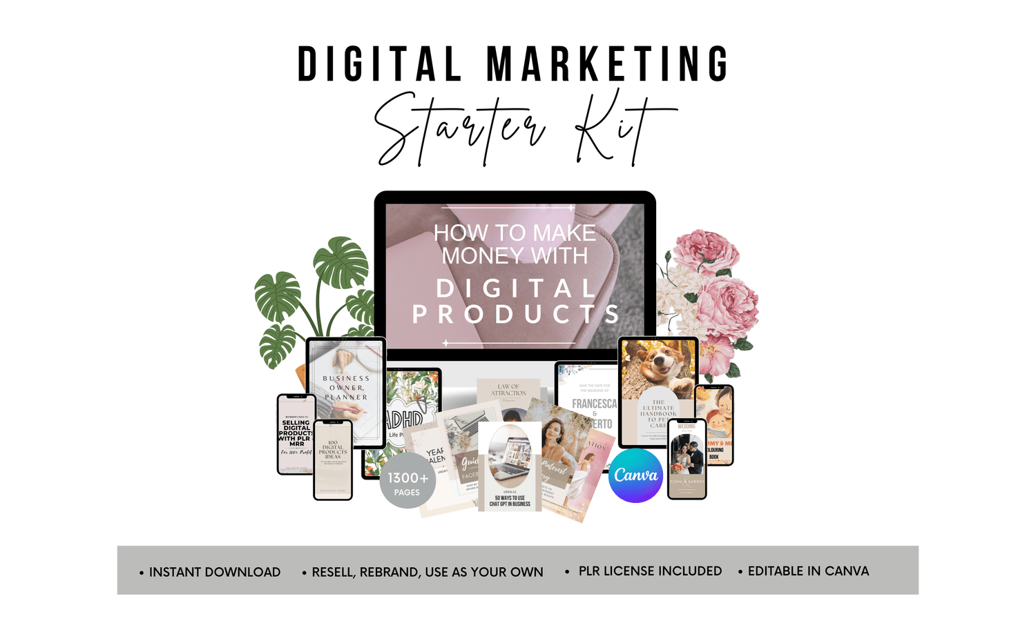 Digital Marketing Bundle Starter Kit – 30 Ready-to-Sell PLR Products + Learning Resources