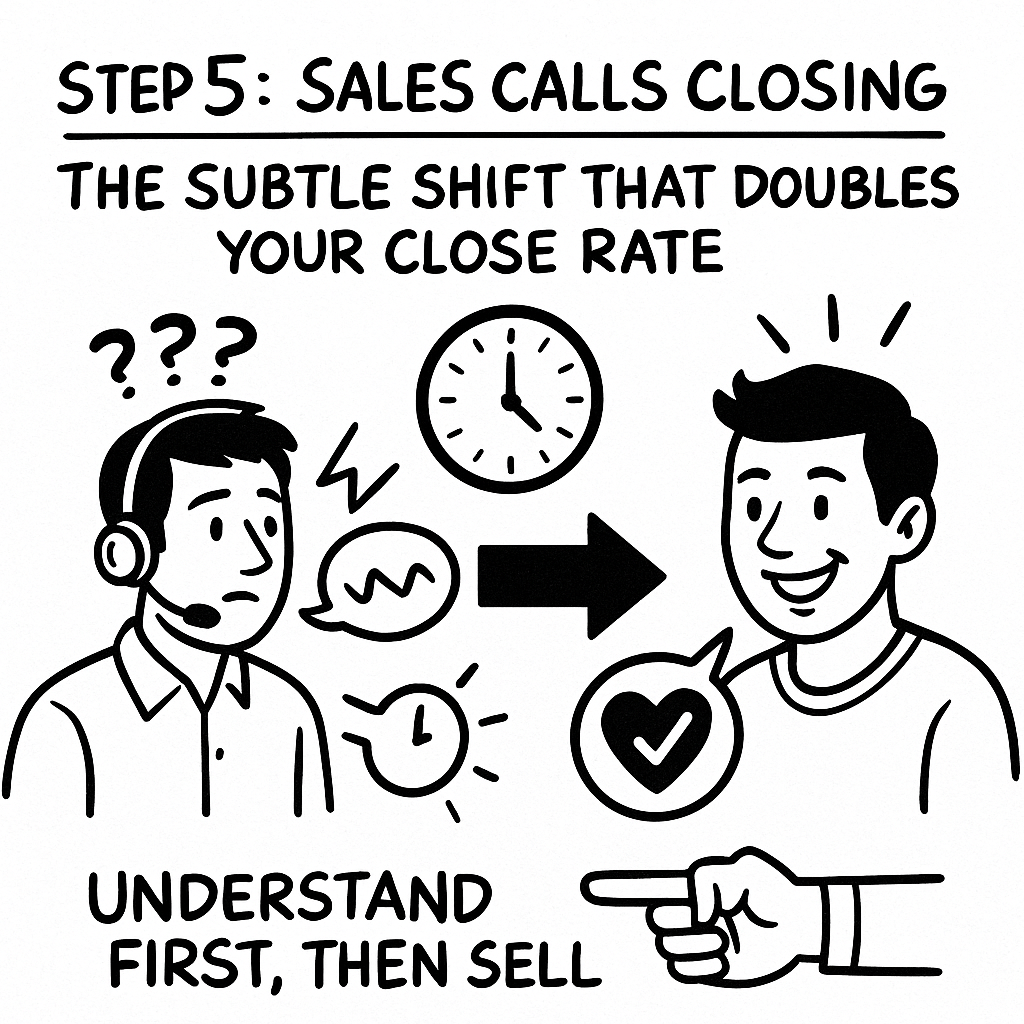 Closing a sale and shaking hands