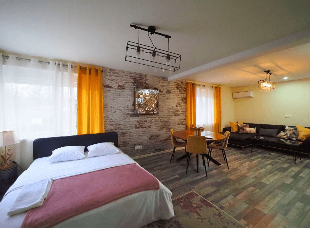 Vue d'ensemble du rez-de-chaussée du duplex