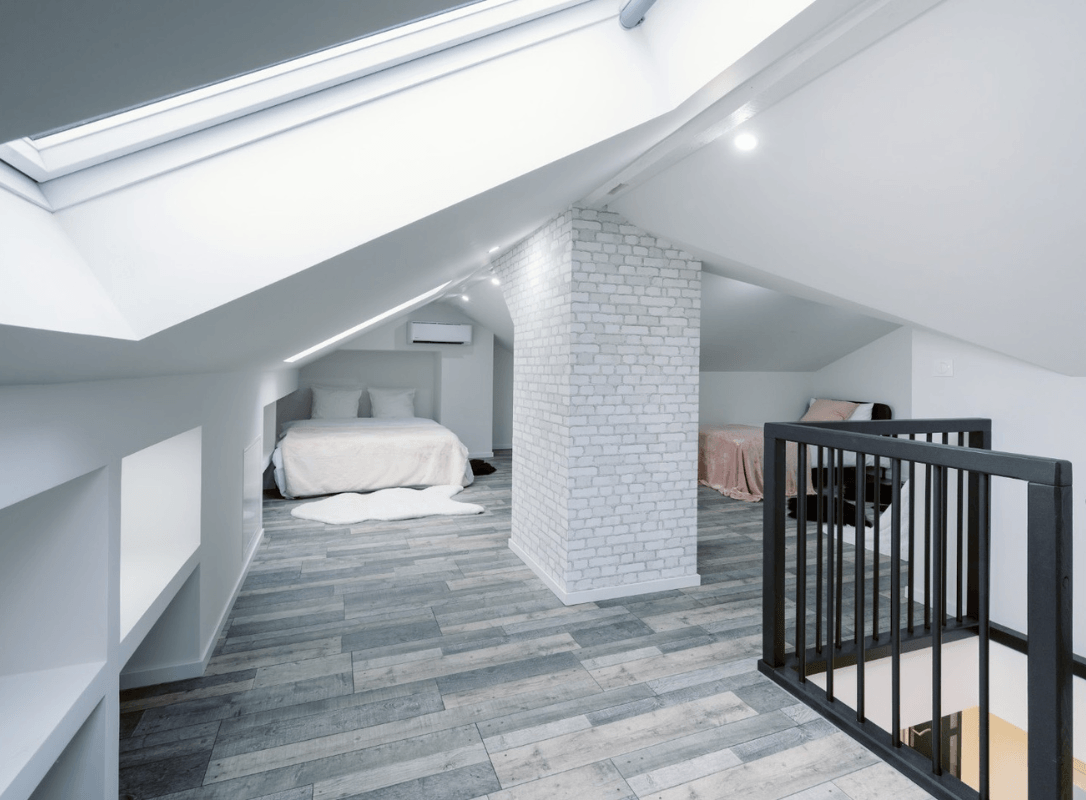 Vue d'ensemble de l'étage du duplex