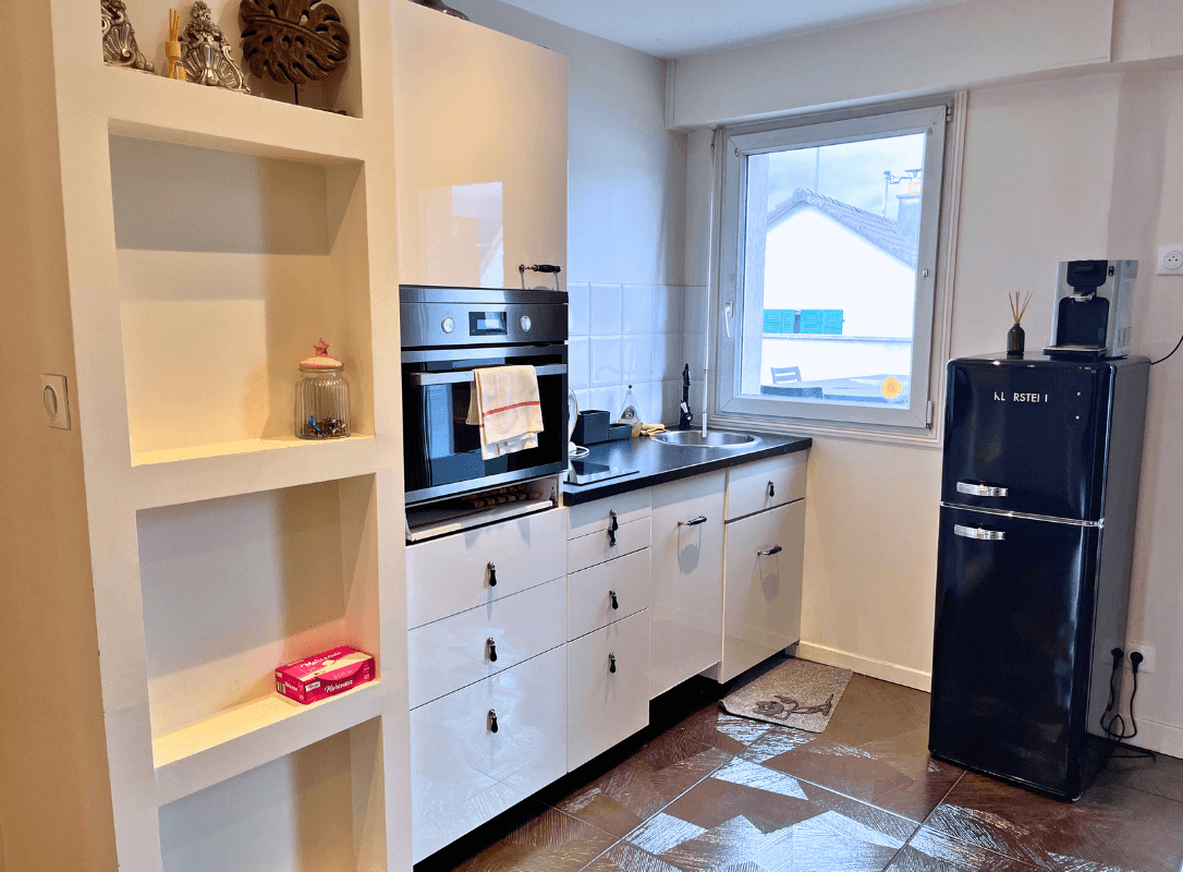 La cuisine équipée de l'appartement "Le Havre"