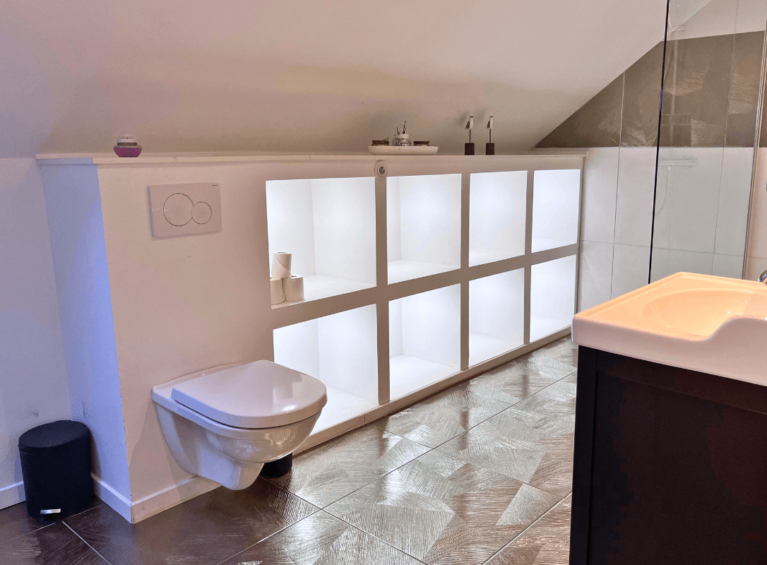 La salle de bain de l'appartement "Le Havre"