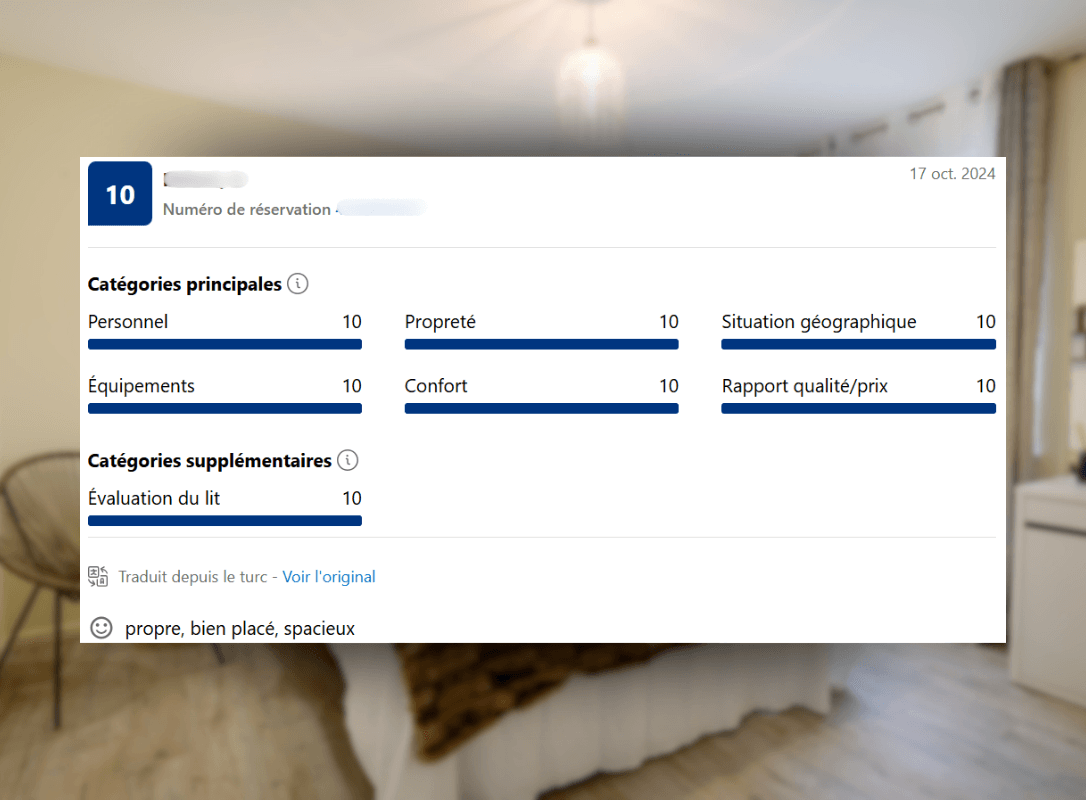 Avis booking l'appartement La nature
