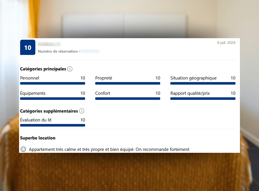 Avis booking l'appartement sunny suite
