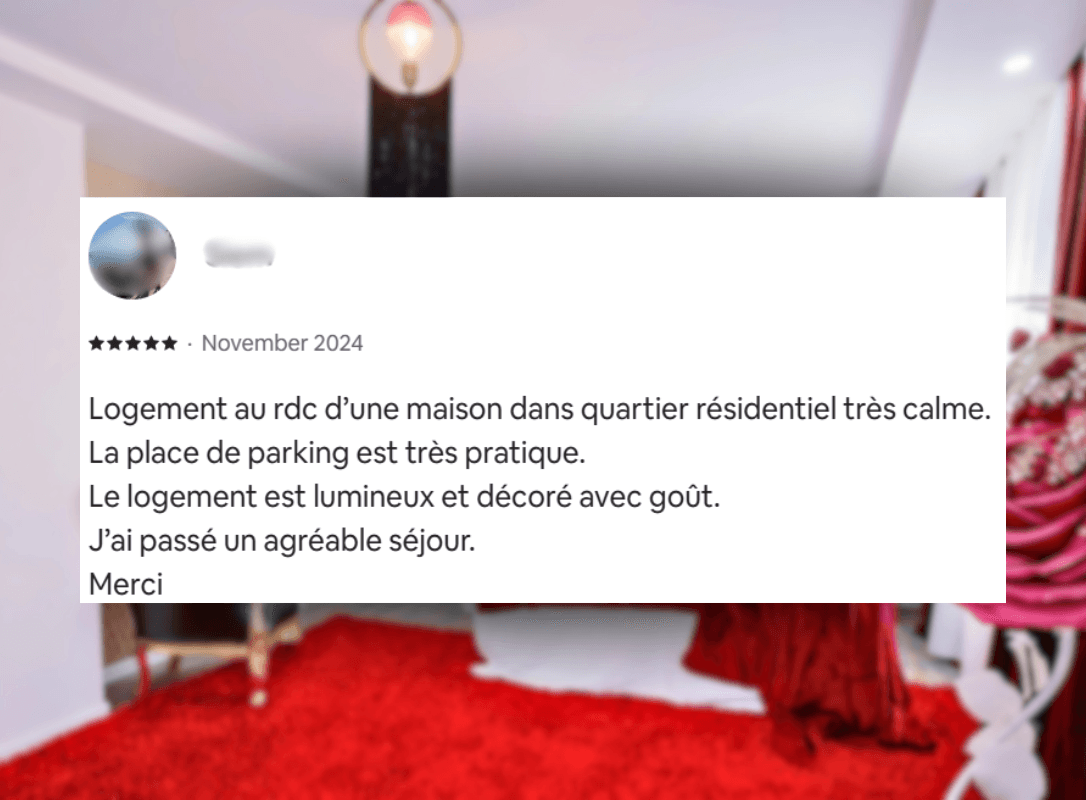 avis airbnb suite romantique